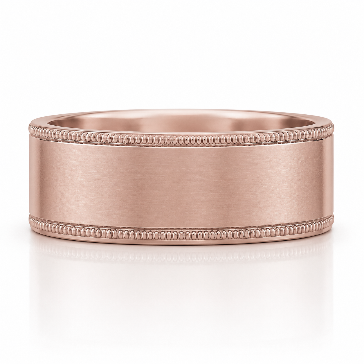 A simple, solid-colored gold ring with a plain band design.